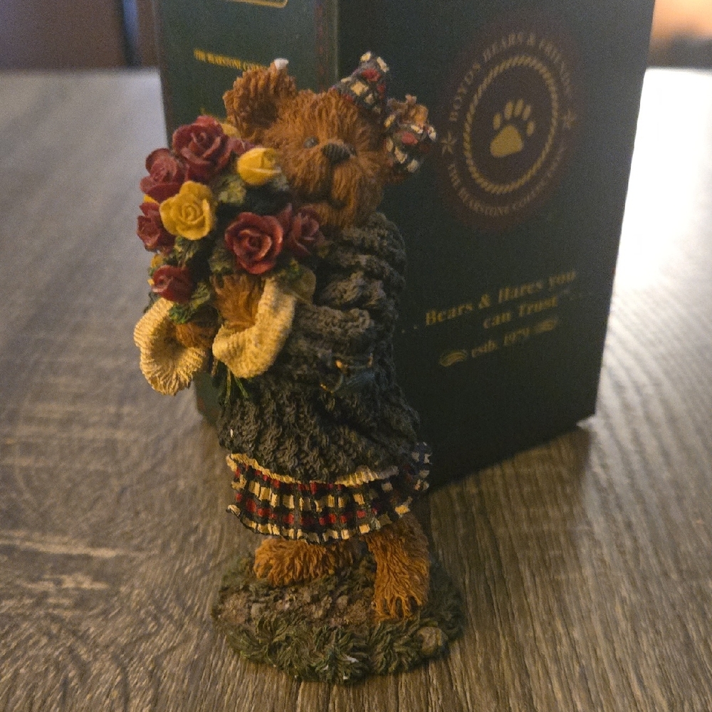 Boyds Bears Figurine with Red and Yellow Accents